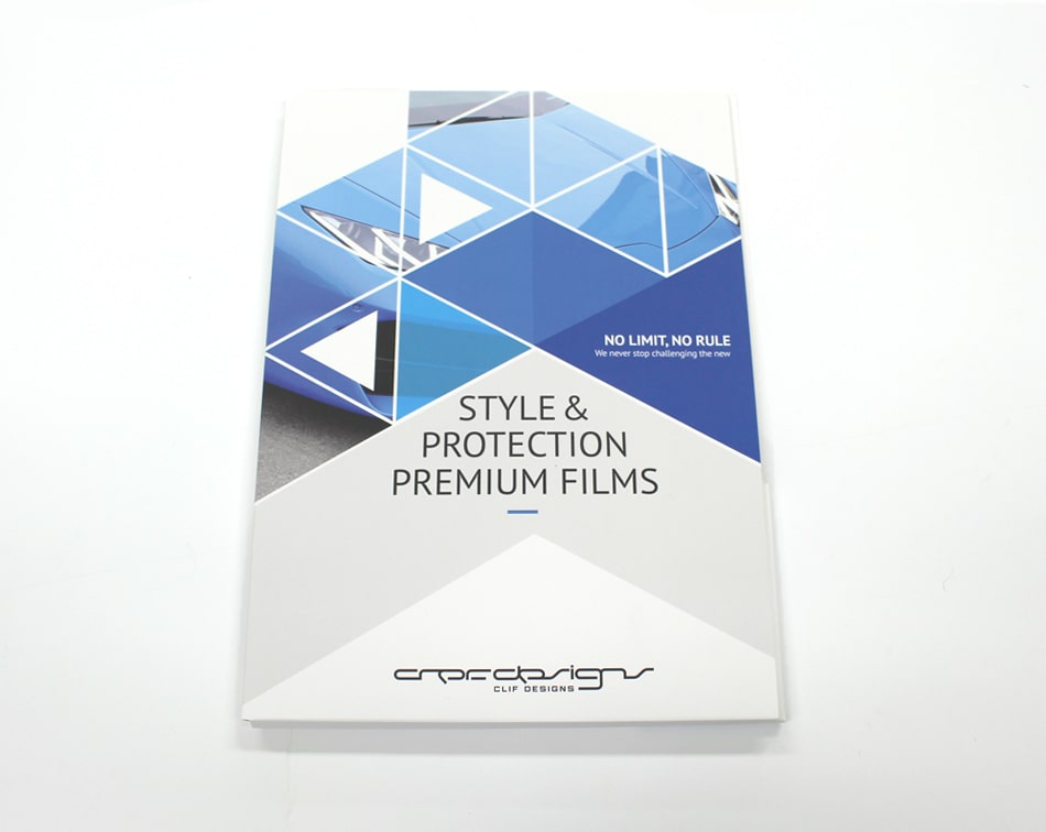 Paint Protection Film Sample Fold Pamphlet